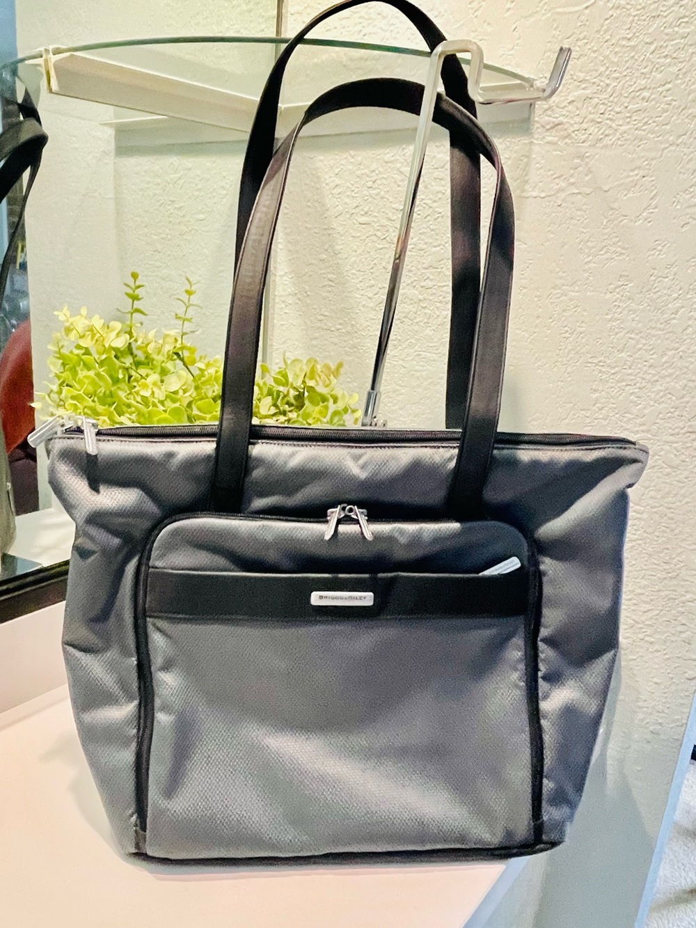 Briggs & Riley Travel Tote with Silver Logo Plate